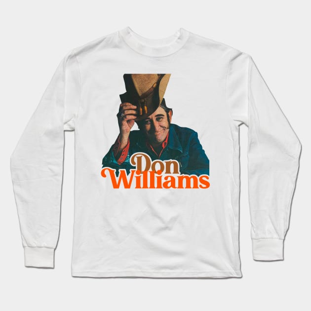 Don Williams ))(( Classic Country Boy Tribute Long Sleeve T-Shirt by darklordpug